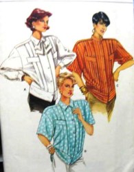 9599 VOGUE 86 LOOSE SHAPED SHORT-L.S. SHIRTS PATTERN 14